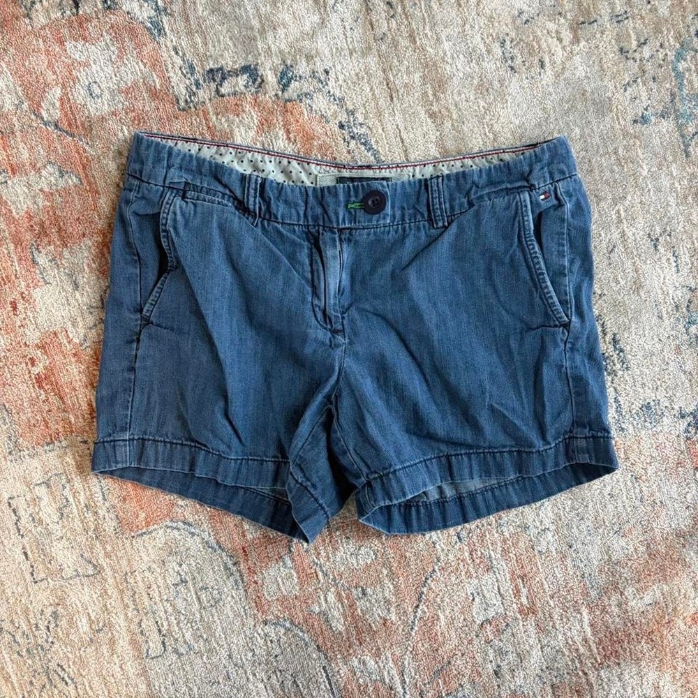 Tommy‎ Hilfiger shorts  size 6 lorise preppy classic summer micro navy blue